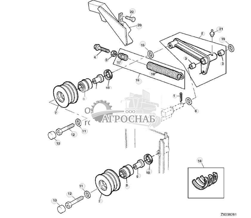 DEFLECTOR AND TENSION ROLLS 